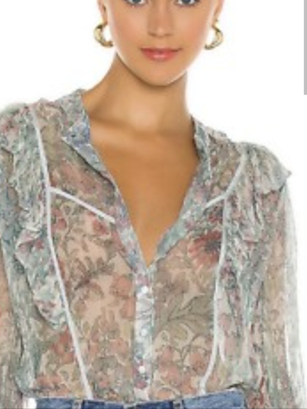 Loveshackfancy Mystical Foliage Beatrix Blouse